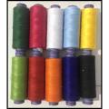 10 x polyester Basic Colours Sewing thread spools Finest Quality. 