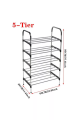 4,5 Layer Shoe Rack Multifunctional Book Rack Accessories Rack for Home and Office Durable Non Breakable Shoe Organizer Stainless Steel Layer Shoe Rack Easy Assembly. 