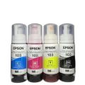 Epson 103 Original Ink Bottle Set ( Black / Cyan / Yellow / Magenta ). 