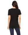 Plain Cotton TShirt For Women - Black. 