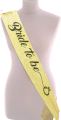 Bride To Be Satin Sash For Bridal Shower Pink, White, Black, Purple, golden, Red. 