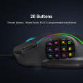 Redragon PERDITION 4 M901-K-2 Wired Gaming Mouse RGB with 19 Programmable Buttons. 