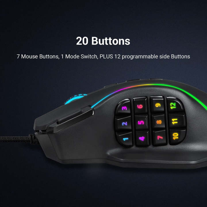 Redragon%20PERDITION%204%20M901-K-2%20Wired%20Gaming%20Mouse%20RGB%20with%2019%20Programmable%20Buttons%20-%20Image%206