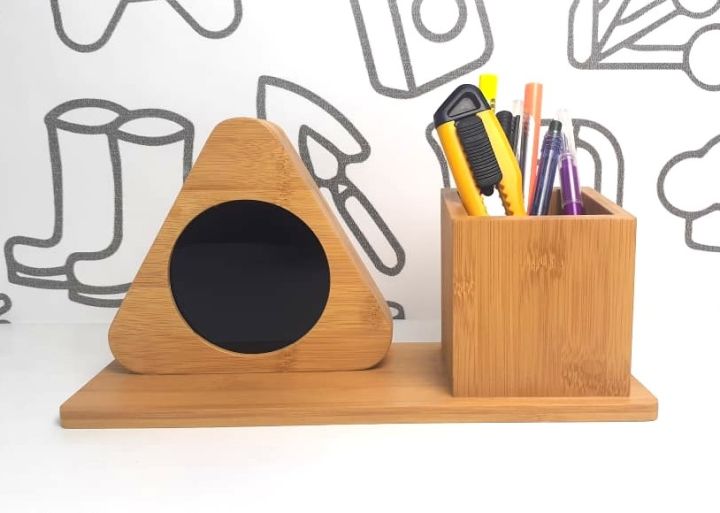Techmanistan%20Wooden%20Digital%20Triangular%20Shape%20Desk%20Clock%20With%20Pen%20Holder,%20Alarm%20Clock%20with%20Stationery%20Holder,%20LED%20Wooden%20Alarm%20Clock,%20Desktop%20Clock,%20Stationery%20Holder,%20Pen%20Holder%20-%20Image%202