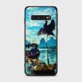 Samsung Galaxy S10 Plus Cover - SkinLee HQ Infinity Glass Case (Soft) - Fisherman N Cormorant - SKINLEE-452-1-472-282. 
