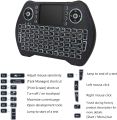 MT10 English Mini Wireless Keyboard 2.4G Backlit Touchpad Air Mouse Support Android for Android Smart TV Box. 