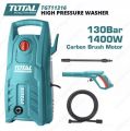 TOTAL Pressure Washer - 130 Bar - 1400 Watts - Latest n Improved TGT11316. 