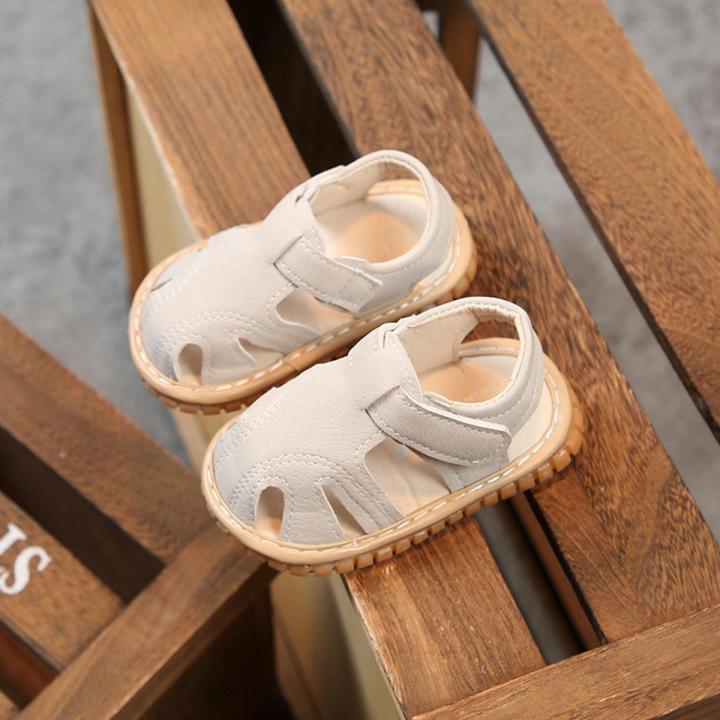 0-2 Years Vintage Leather Baby Shoes Sandals Beige Brown Kids Infant Toddler Sandals Shoes Pink Blue