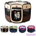 Foldable & Portable Playpen For Cat And Dog - Multi Colour. 