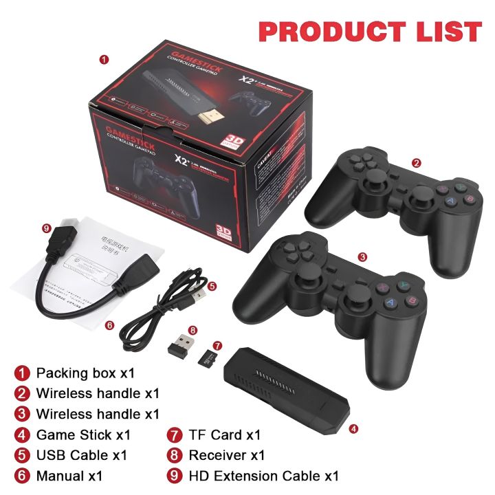 Game%20Stick%20X2%20Plus%20&%20GD10%20PRO%2064GB%20&%20128GB%20Retro%20Video%20Game%204K%203D%20HD%20Console%20Wireless%20Controller%20TV%2040+%20Emulator%20For%20PS1/N64/DC%20-%20Image%207