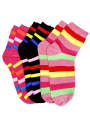 Pack of 3 Cotton Socks For Women Multicolor & Multidesign. 