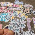 10 Pcs Colorful Water Color Text Stickers 2.0 Pack for Laptop Desk Notebook Phone DIY Stickers - JangoMango Store. 