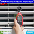 UT363 Handheld Mini Digital Anemometer Wind Speed Measurement Temperature Tester LCD Display Air Flow Speed Wind Level by electrica. 