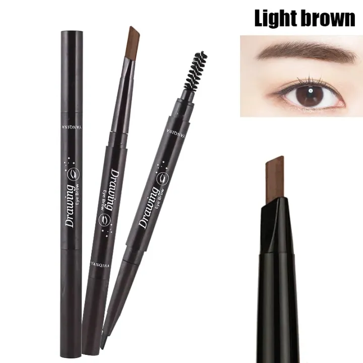 5%20Colors%20Natural%20Makeup%20Double%20Heads%20Automatic%20Eyebrow%20Pencil%20Waterproof%20Long-lasting%20Easy%20Ware%20Eyebrow%20Pen%20with%20Eyebrow%20Brush%20-%20Image%202