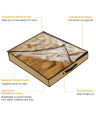 Shoe Organizer 12 Pair Storage Box Under Bed,. 