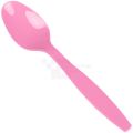 PINK COLOR SPOONS - PACK OF 20 SPOONS - PINK THEME PARTY TABLEWARE. 