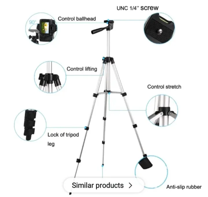 3.5%20Feet%20Tripod%20Stand%20for%20Mobile%20Phones%20and%20Cameras%20-%20Image%206