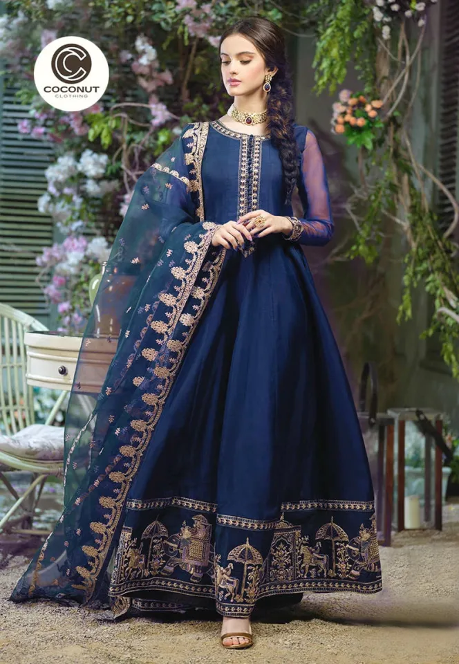 Embroidered Maxi Heavy Embroidered Long Maxi Fancy Maxi Designer Fully Heavy Embroidered Daman Embroidered Maxi Embroidered Chiffon Material Daraz.pk
