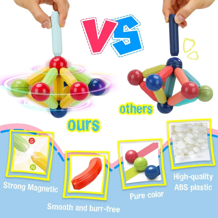 Magnetic%20Toys%20Building%20Blocks%2036/42/64/25%20Pcs%20Kids%20Magnet%20Balls%20and%20Rods%20Set%20Toddler%20STEM%20Sticks%20Toy%20Learning%20Educational%20Block%20Games%20Stacking%20Toys%20for%20Boy%20Girl%20Age%203+%20Years%20Old%20Preschool%20-%20Image%207