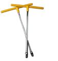 T Pana 13 Number | Hex Socket T Handle Wrench with Rubber Grip | Premium Quality Steel T Spanner for Nut Bolt Tightening | Durable T Shape Spanner for Car Bike Repair, Plumbing, and Workshop Use | Comfortable Non-Slip Handle. 