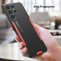 For Samsung Galaxy S24 Ultra case Aluminum Metal Matte Cover Soft Silicone Frame Camera Protection For Samsung Galaxy S24 Plus Back cover Phone cases. 