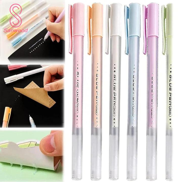 Quickie Glue Pen with Clip Cover Students Sbooking Paper Crafts