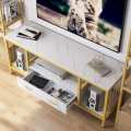 LED Lounge Living Room Console Drawer Table TV Stand Table Luxury Table. 
