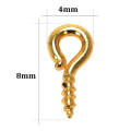 Mini Loop Golden Screw Eye Pins 8mm x 4mm – Pack of 48. 