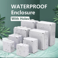 300x220x120mm Plastic Case Waterproof Enclosure Box Electronic Project Outdoor Instrument Electrical Project Box Junction Housing with holes/rugged. 