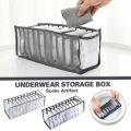 11 Grids Underwear storage bag underwear bra storage box closet storage artifact socks dormitory storage Good effect and easy to use. 