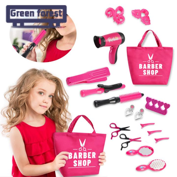 Kids Hair Salon Toy Set Fun Realistic 17-piece Hair Salon Toy Set for Little Girls Perfect Play House Accessories for Children's Hair Styling Ideal for Southeast Asian Buyers Girls for Pretend