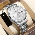New BANBONY Watch Men's English Calendar Diamond Case Rope Luminous Waterproof Fashion Simple Quartz. 