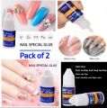2 PCs Nail Glue Fast Drying Nail Adhesive Nail Decoration Nail Sticking Glue for Nail Art. 