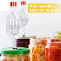 Brew Airlock Kit Plastic Wine Airlock 6 Airlocks and 12 Sealing Rings for Fermenting, Brewing, Beer, Wine, Sauerkraut. 