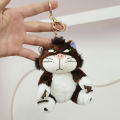 Cute Disney Plush Pendant Soft Lucifer Keychain Cartoon Anime Stuffed Toy School Backpack Pendant Decoration Gifts for Kids Girl BruberryBe. 