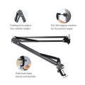 Maono AU-B01 Microphone Suspension Boom Scissor Arm Stand (Black). 