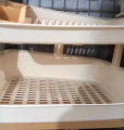 Dish Racks for Kitchen Washing Dishes and Plates Dryer Large Durable Plastic Dish Drainer stand. 