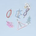 golden Rhinestone Hair Clips 6/pcs set  Hair Accessories. 