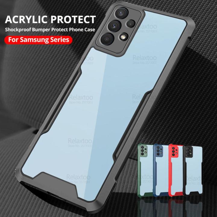 Relaxtoo for Samsung A13 4G Acrylic Case TPU Cover For Samsung A 13 4g Clear Phone Case Shockproof