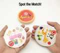 Spot It Card Game in Plastic Case Family Fun Game 46 cards Object learning and recognize game. 