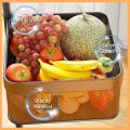 5 Layer Round Rotating Fruits & Vegetables Storage Shelves Basket Rolling Rack with Breakable Wheels for Kitchen Bathroom Office. 