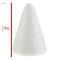 20Pcs 68mm White Cone Shape Styrofoam Foam Craft Polystyrene Material DIY. 