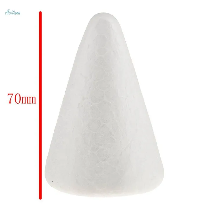 20Pcs%2068mm%20White%20Cone%20Shape%20Styrofoam%20Foam%20Craft%20Polystyrene%20Material%20DIY%20-%20Image%202