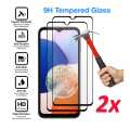 Samsung Galaxy A14 Screen Glass Protector Accurate Size HD Edge to Edge Full Glue Tempered Glass For Galaxy A14 - Black. 