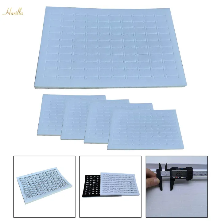 5x%20100%20Slots%20Pad%20Sponge%20Insert%20Velvet%20Organizer%20Jewelry%20Box%20Pads%20-%20Image%202