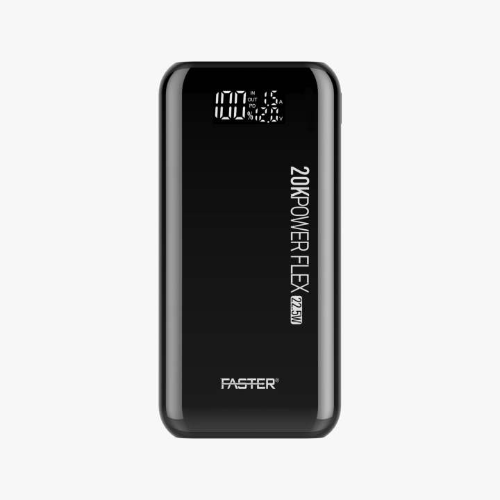 Faster Qualcomm Quick Charge 3.0 Power Bank 20000mAh with Digital Display PD-24W