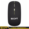 Boost Prime Wireless RGB Mouse - 2.4GHz & Bluetooth, 1600 DPI, Rechargeable 450mAh Battery. 