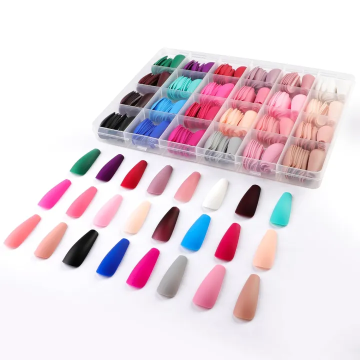 576%20Pcs%20Box%20Colorful%20Artifical%20Nails%20Acrylic%20Full%20Cover%20Nail%20%7C%20Fake%20Nails%20%7C%20Fancy%20Artifical%20Nails%20%7C%20French%20nails%20%7C%20Nails%20For%20girls%20In%20Multicolours%20-%20Image%205