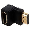 HDMI Female to HDMI Male 90 Degree Right Angle Adapter (L Shape - coupler) (High quality). 