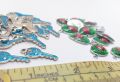 Pack of 4pcs (2pcs each), Metal Charms, DIY Customize Jewelry.. 